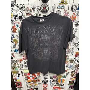2008 Pink Floyd Black & White Delta Pro Weight Short Sleeve T-Shirt Size L